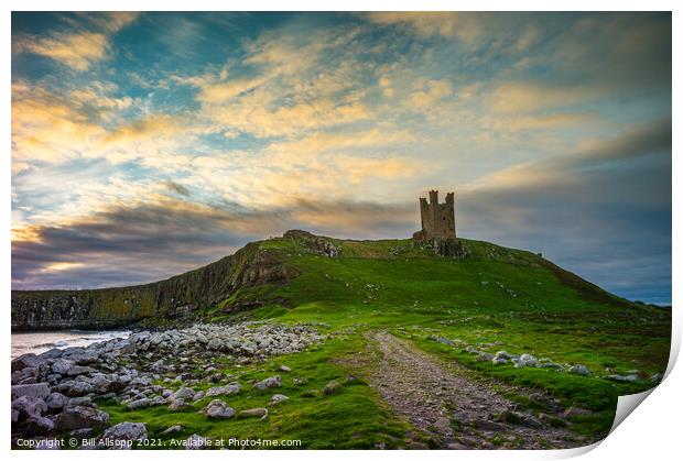 Dunstanburgh Castle Print by Bill Allsopp