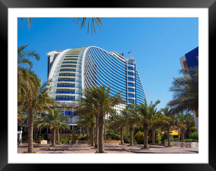 Jumeirah Beach Hotel, Dubai. Framed Mounted Print by Tommy Dickson