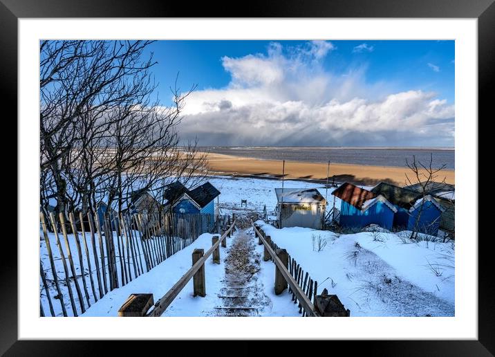 Stepping down to Wells beach Framed Mounted Print by Gary Pearson
