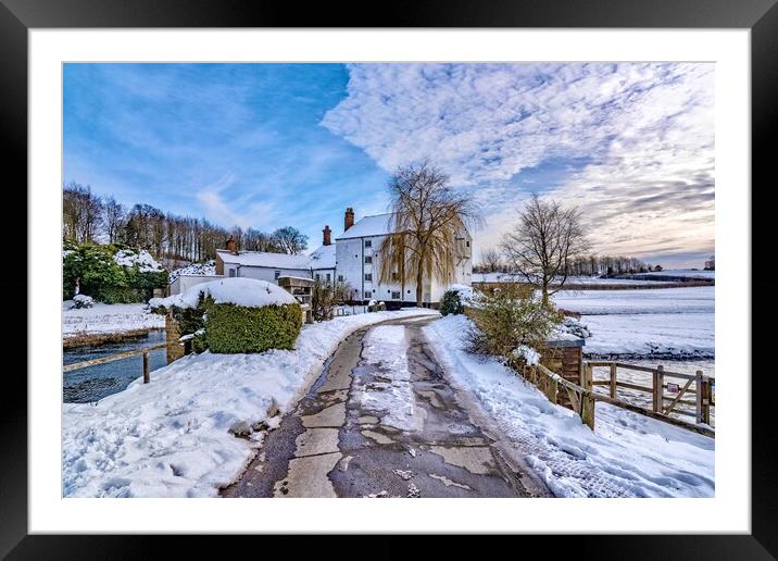 A Wintry day at Bintree mill  Framed Mounted Print by Gary Pearson