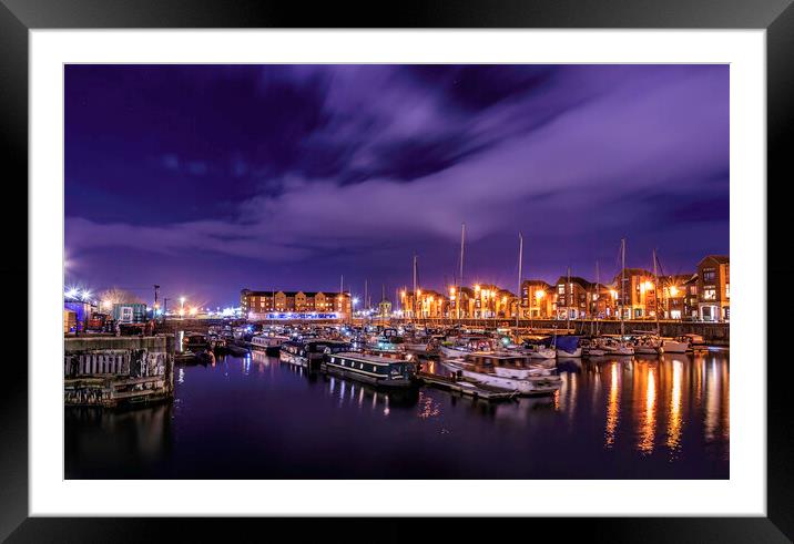 Liverpool dock Framed Mounted Print by Kevin Elias