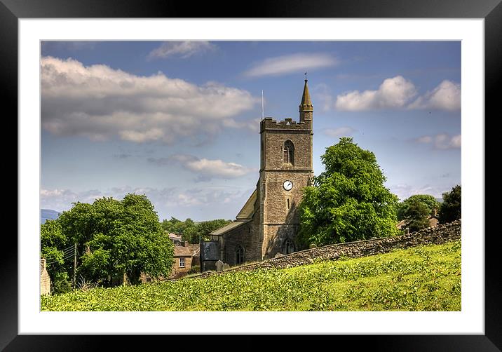 St Margaret's Church, Hawes Framed Mounted Print by Tom Gomez
