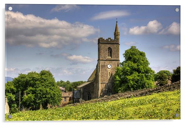 St Margaret's Church, Hawes Acrylic by Tom Gomez