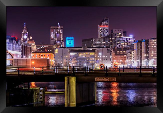 Liverpool nights  Framed Print by Kevin Elias