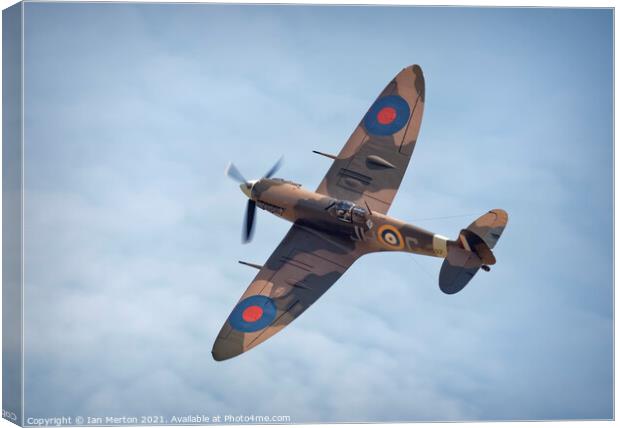 Spitfire MkV Canvas Print by Ian Merton