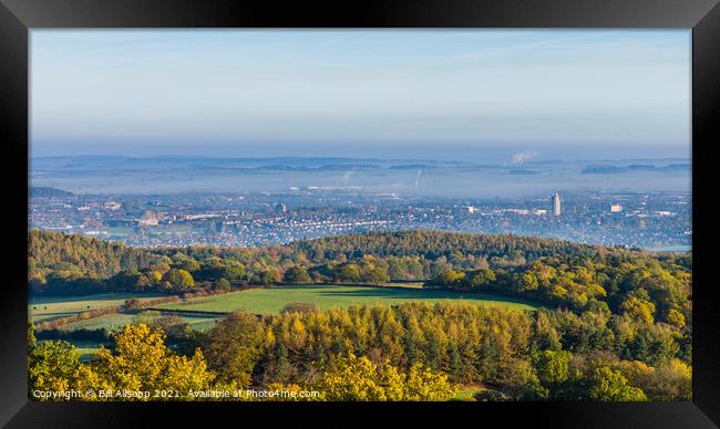 Loughborough from Beacon Hill Framed Print by Bill Allsopp