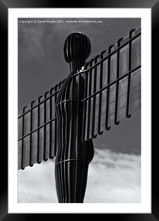 Angel of the North Framed Mounted Print by David Pringle