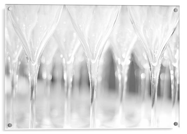 Champagne glasses Acrylic by Radovan Chrenko