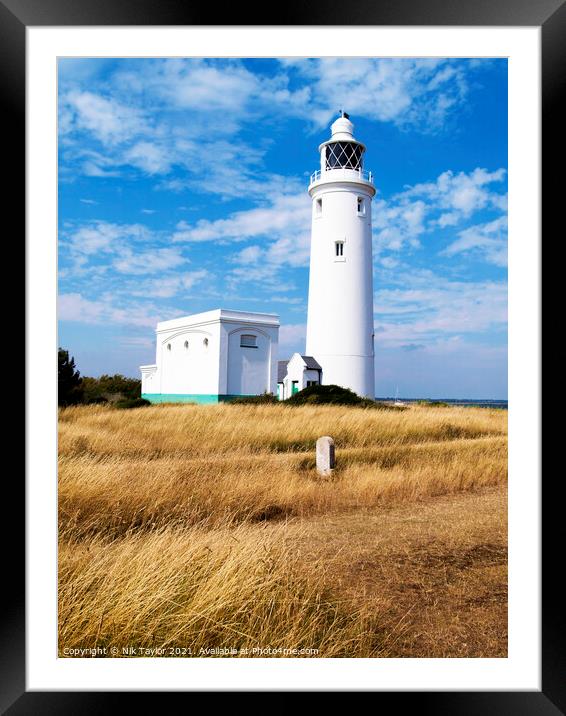 Hurst Point Lighthouse Framed Mounted Print by Nik Taylor