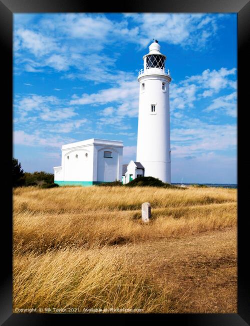 Hurst Point Lighthouse Framed Print by Nik Taylor