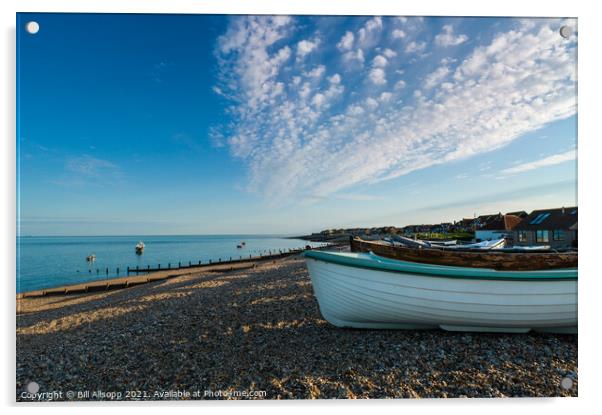 Selsey beach Acrylic by Bill Allsopp