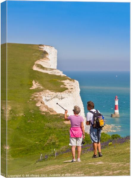 The South Downs Way. Canvas Print by Bill Allsopp