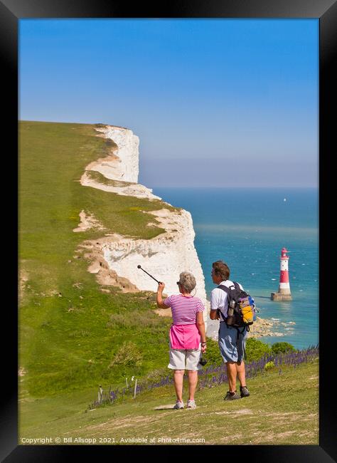 The South Downs Way. Framed Print by Bill Allsopp