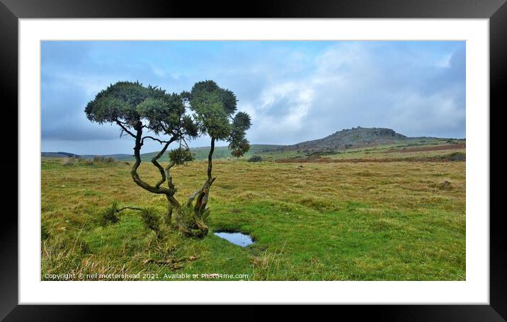 Stowe's Hill, Bodmin Moor, Cornwall. Framed Mounted Print by Neil Mottershead