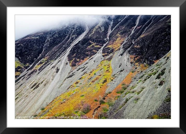 Wastwater Screes Framed Mounted Print by Martyn Arnold