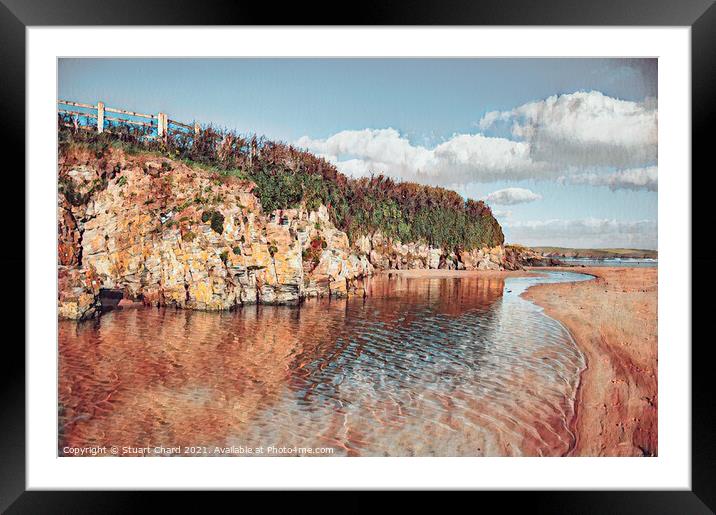 North Cornwall Estuary artwork Framed Mounted Print by Travel and Pixels 