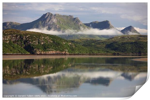 Ben Loyal and Kyle of Tongue, Sutherland, Scotland UK Print by Geraint Tellem ARPS