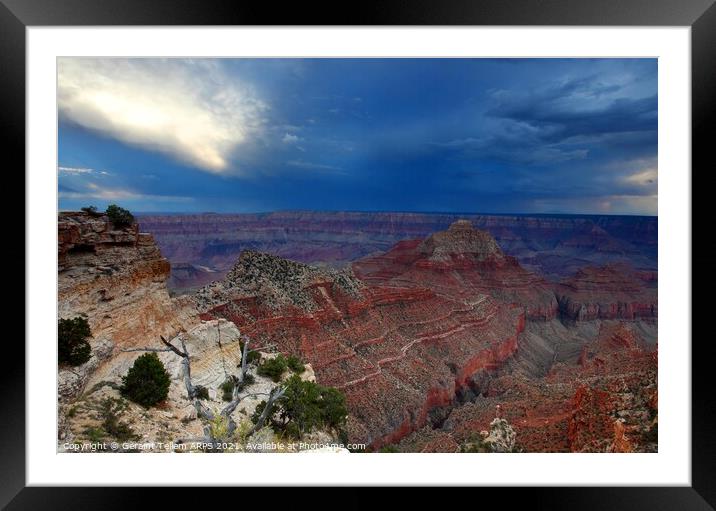 Grand Canyon Arizona, USA from near Cape Royal, North Rim Framed Mounted Print by Geraint Tellem ARPS