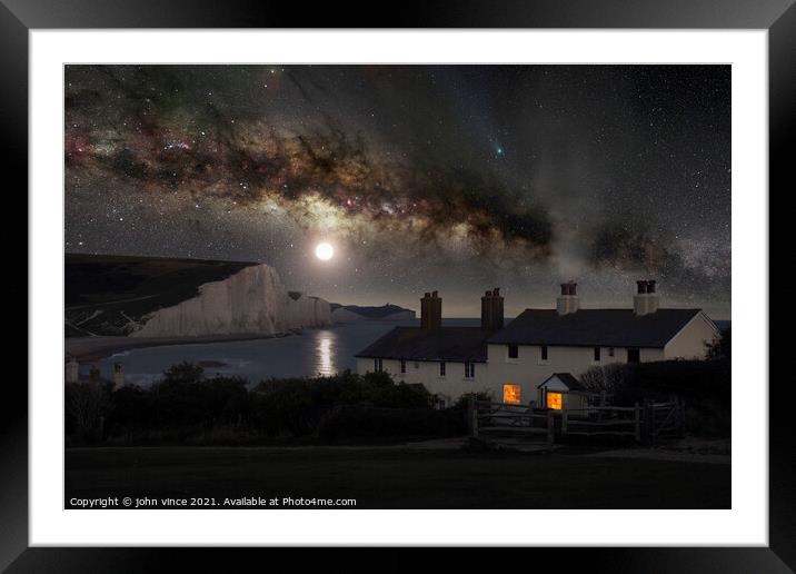 Seven Sisters Framed Mounted Print by john vince