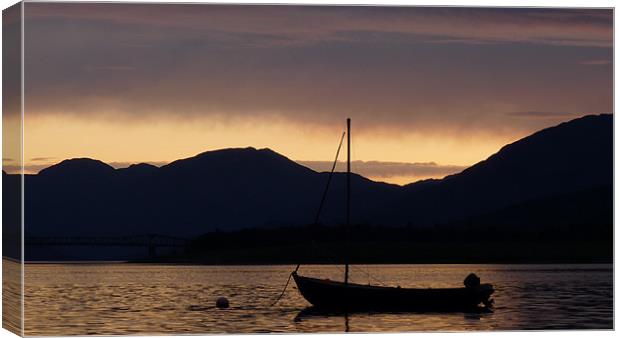 Loch Leven Sunset Canvas Print by John Biggadike