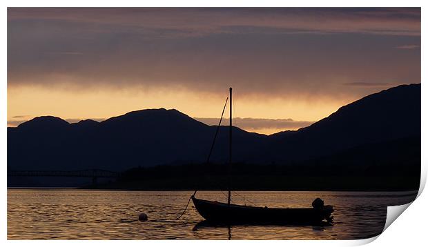Loch Leven Sunset Print by John Biggadike