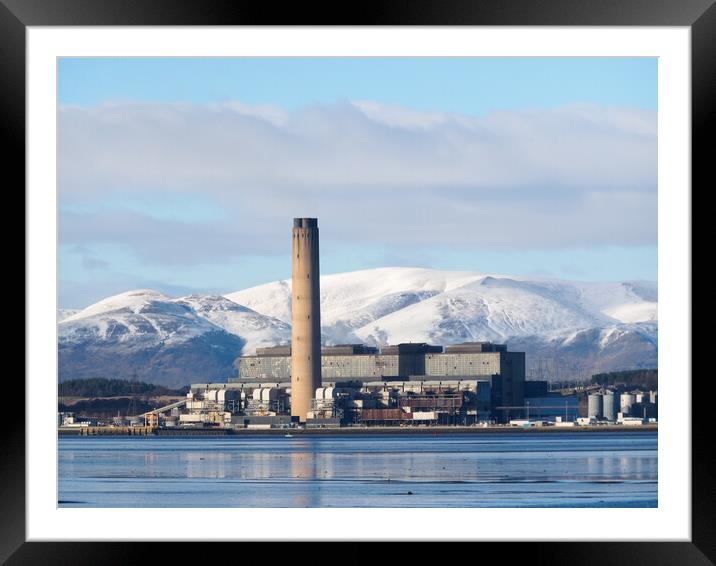 Longannet Power Station. Framed Mounted Print by Tommy Dickson