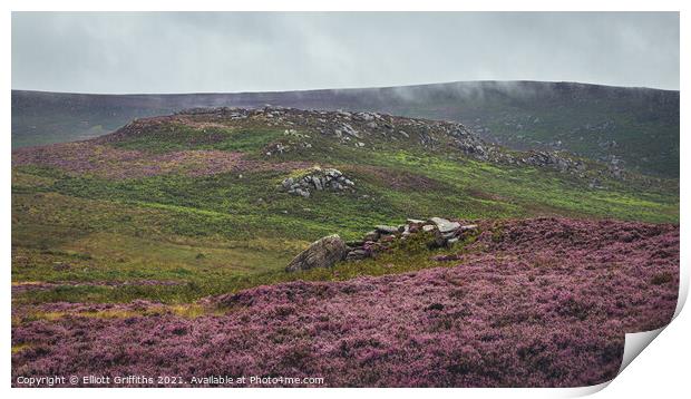 Roman Hill Fort Print by Elliott Griffiths