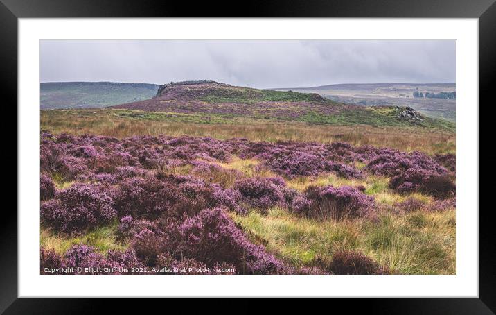 Roman Hill Fort Framed Mounted Print by Elliott Griffiths