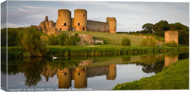 Rhuddlan Castle Canvas Print by Peter O'Reilly