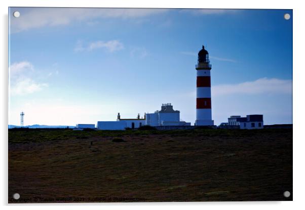 Point of Ayre Lighthouse Acrylic by Steven Watson