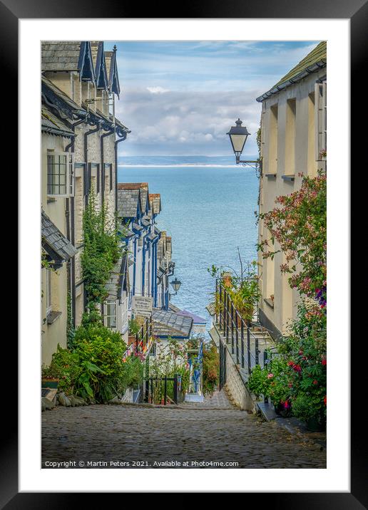 Charming Coastal Village Framed Mounted Print by Martin Yiannoullou