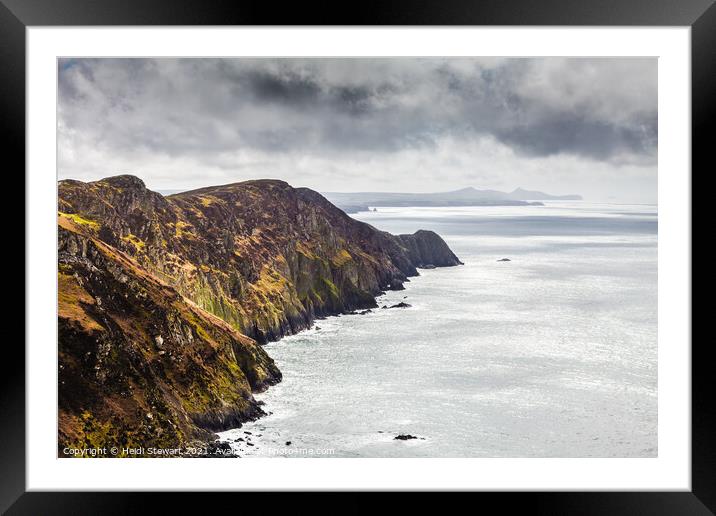 The Coastal Strip of Penbwchdy Framed Mounted Print by Heidi Stewart