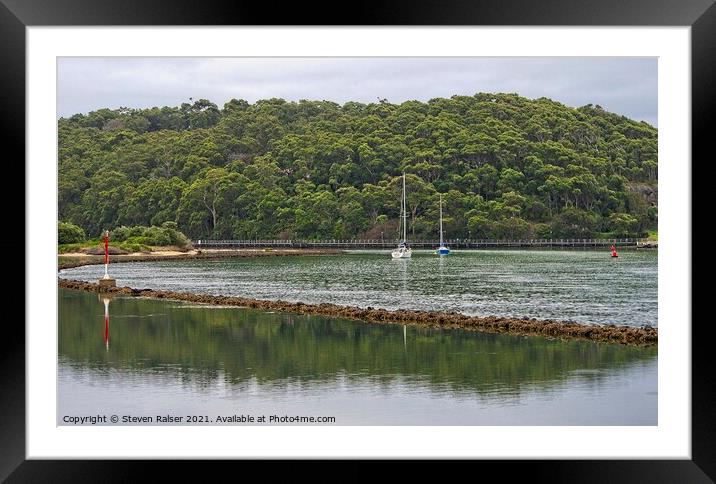 Wagonga Inlet, NSW, Australia Framed Mounted Print by Steven Ralser