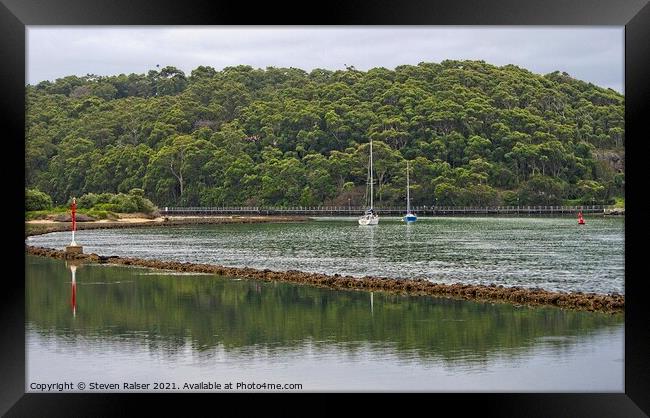 Wagonga Inlet, NSW, Australia Framed Print by Steven Ralser