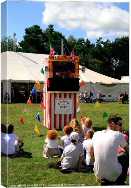 Punch & Judy. Canvas Print by john hill