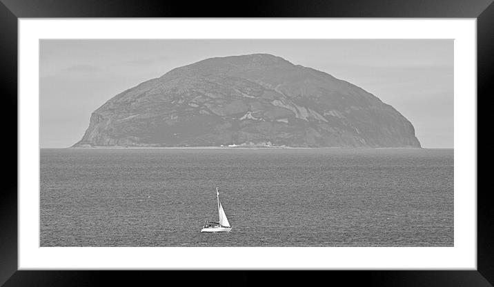 Sailing past the rock Framed Mounted Print by Allan Durward Photography