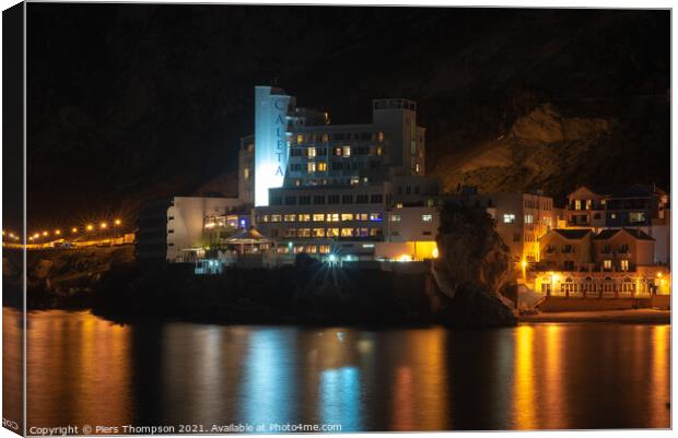 The Caleta Hotel in Gibraltar Canvas Print by Piers Thompson