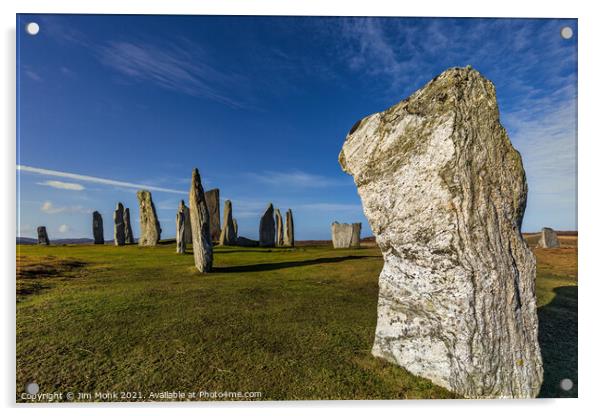Callanish Standing Stones, Isle of Lewis Acrylic by Jim Monk