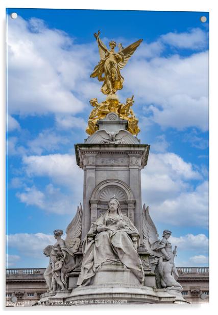 The Queen Victoria Memorial London Acrylic by Jim Key