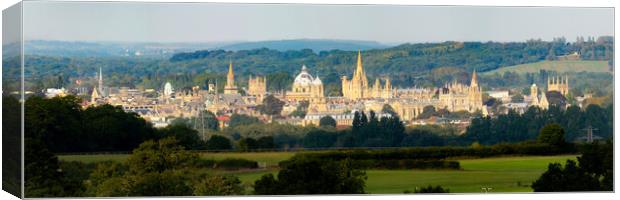 Oxford Panoramic Colour Canvas Print by Oxon Images