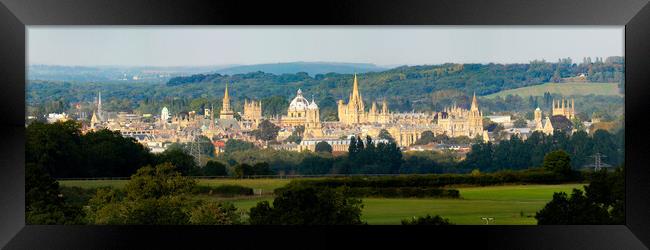 Oxford Panoramic Colour Framed Print by Oxon Images