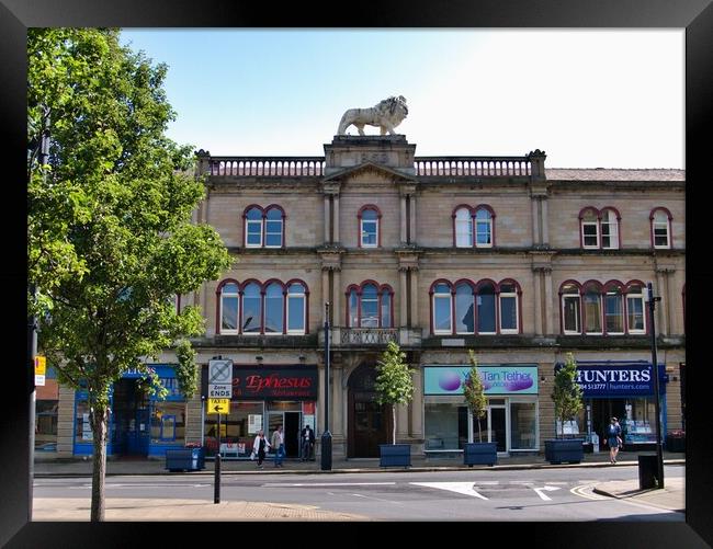 Lion Chambers Building Huddersfield Framed Print by Roy Hinchliffe