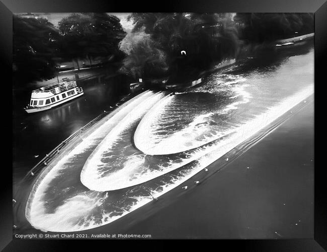 Bath Pulteney Bridge and weir artwork Framed Print by Travel and Pixels 