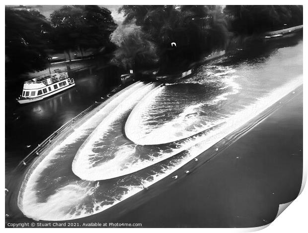 Bath Pulteney Bridge and weir artwork Print by Travel and Pixels 