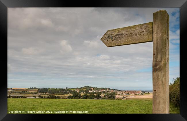 The Northumberland Coastal Path at Alnmouth Framed Print by Richard Laidler