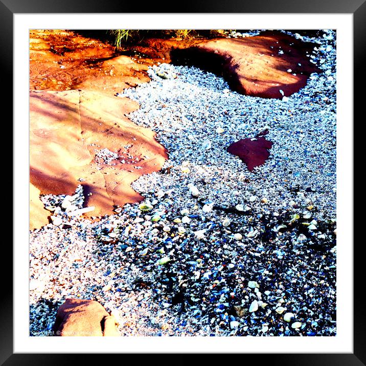 Rock and Sand III Framed Mounted Print by George Moug