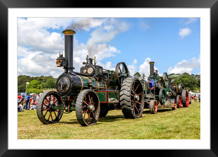 Traction Engine Heavy Haulage Framed Mounted Print by Oxon Images