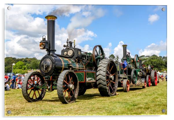 Traction Engine Heavy Haulage Acrylic by Oxon Images