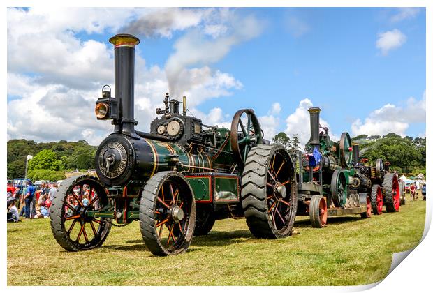 Traction Engine Heavy Haulage Print by Oxon Images