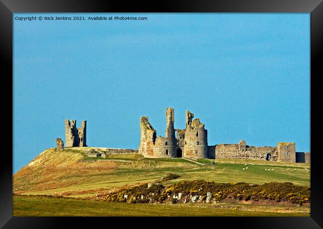 Dunstanburgh Castle Craster Northumberland Coast Framed Print by Nick Jenkins